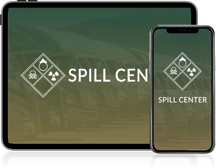spill center app on tablet and mobile